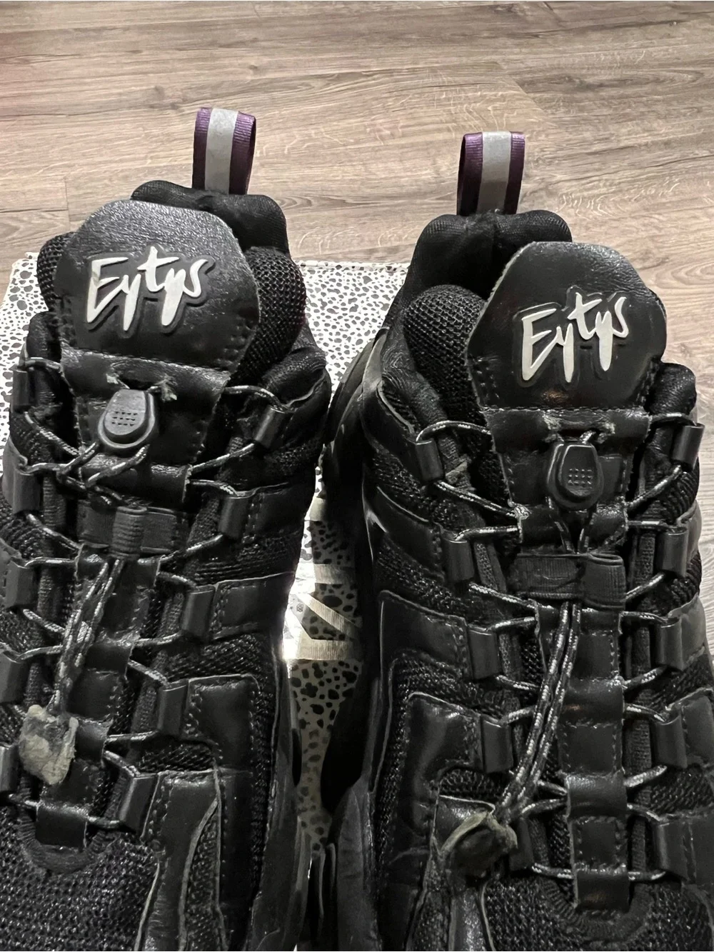 Eytys Halo Black Leather Sneakers
